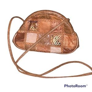 Vintage Leather Patchwork Purse Made in USA